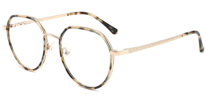 Acetate Metal Geometric Frame F10272