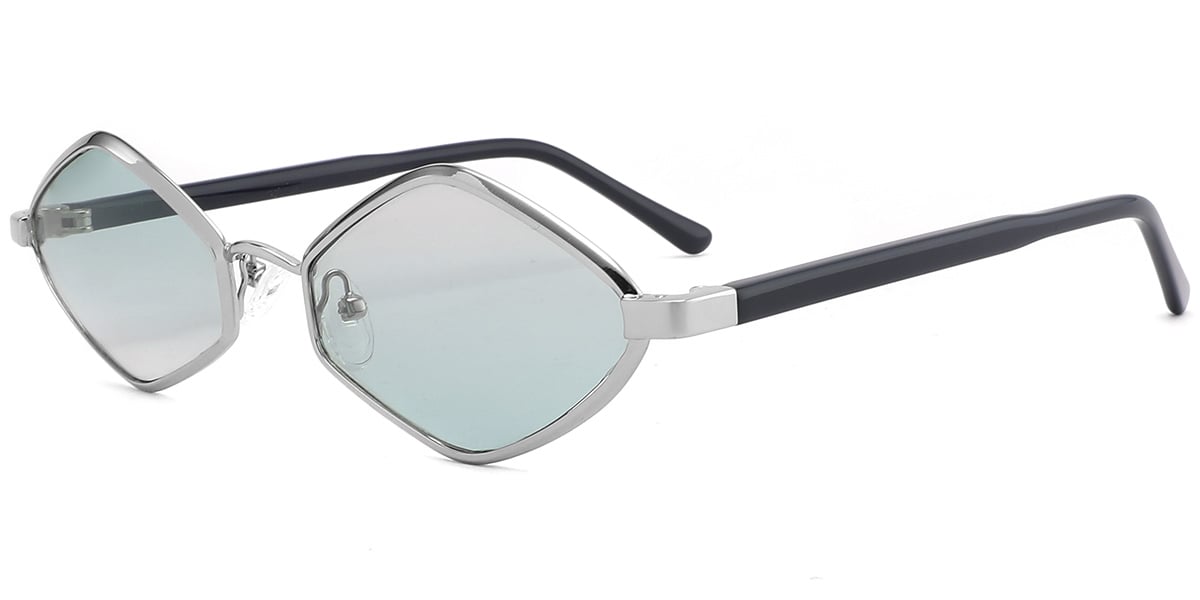 Acetate Metal Geometric Sunglasses SG9369
