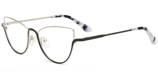 Acetate Metal Cat Eye Frame F8848