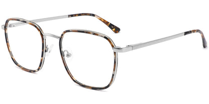 Acetate Metal Square Frame F10271
