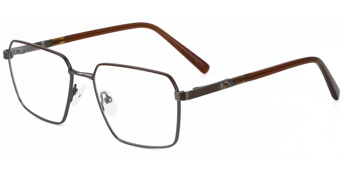 Acetate Metal Square Frame F9008