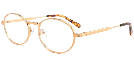 Acetate Metal Oval Frame F10395