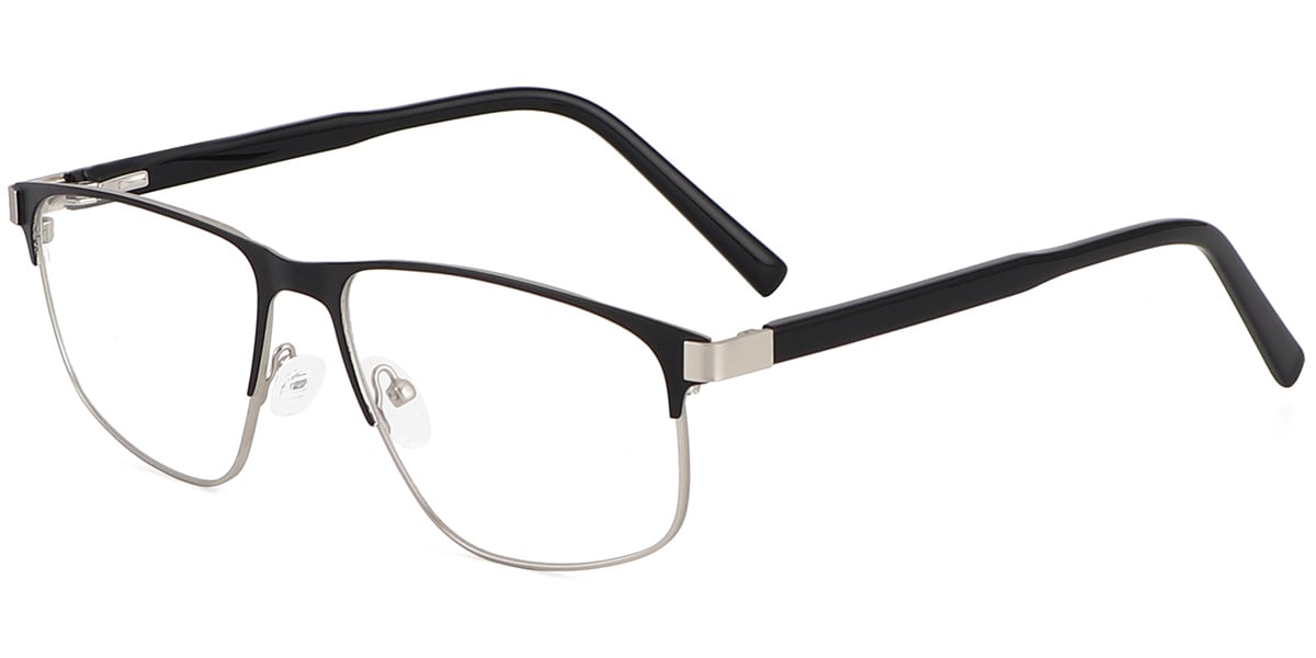 Acetate Metal Geometric Frame F8572