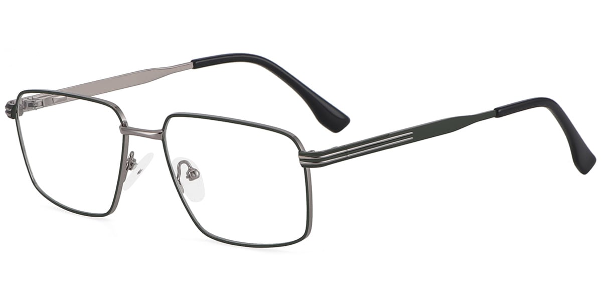 Acetate Metal Rectangle Frame F9341