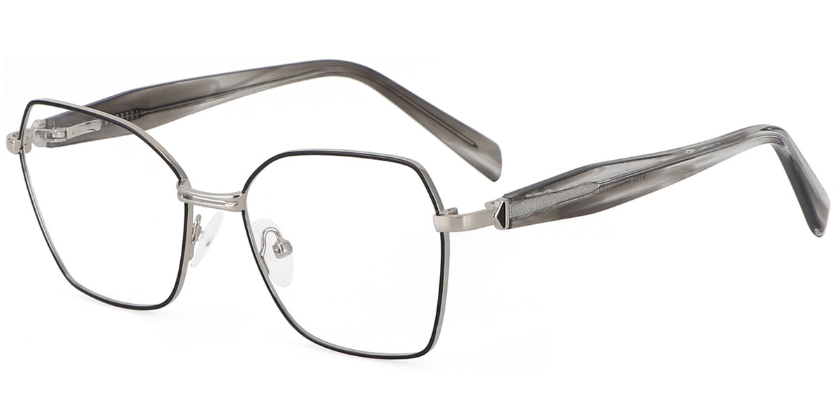 Acetate Metal Square Frame F9340