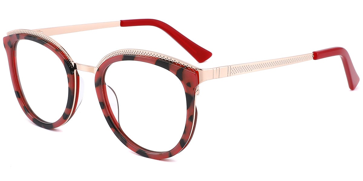 Acetate Metal Round Frame F5505