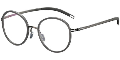 Acetate Titanium Round Frame F5009