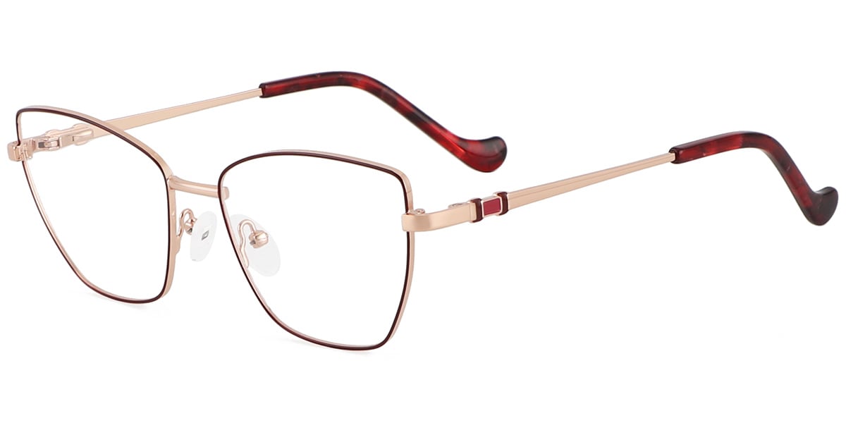 Acetate Metal Square Frame F8871