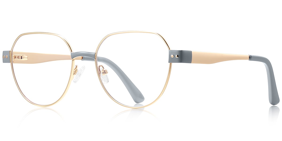 Geometric Eyeglasses F9606
