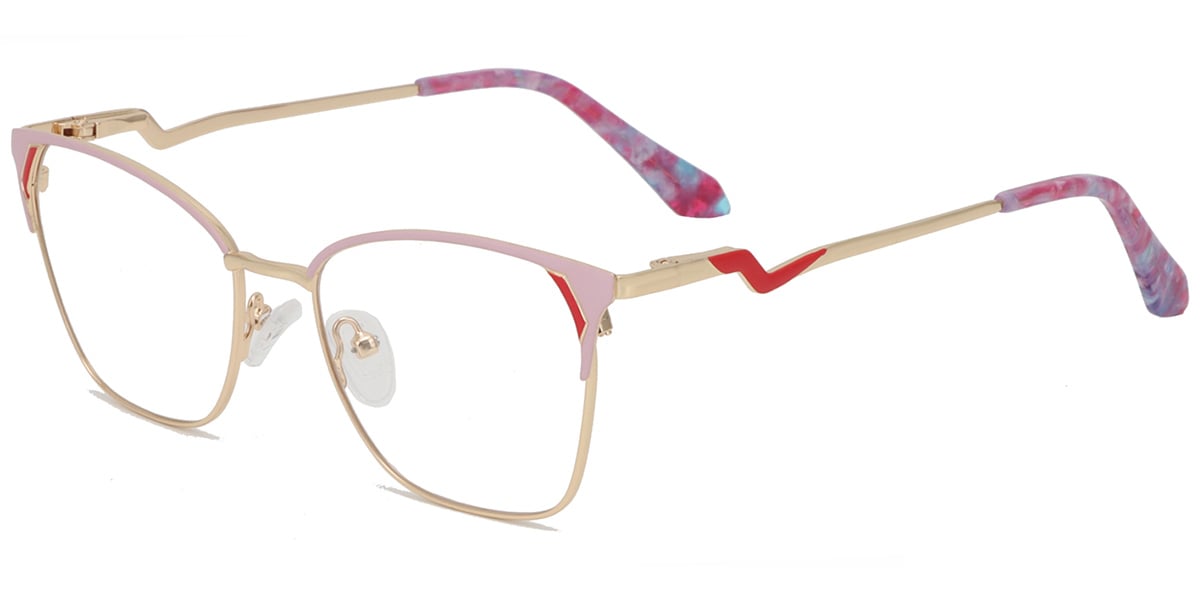Acetate Metal Square Frame F8867