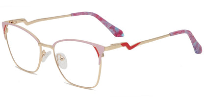 Acetate Metal Square Frame F8867