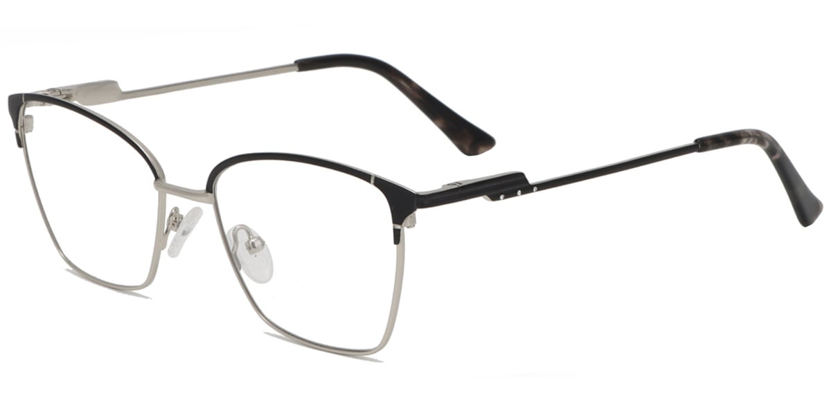 Acetate Metal Square Frame F9014