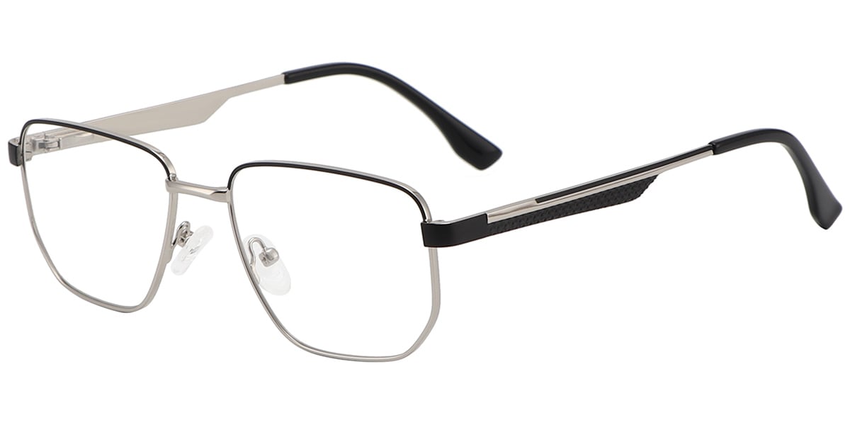 Acetate Metal Square Frame F9021