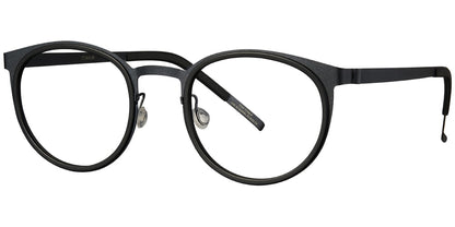 Acetate Titanium Round Frame F5886