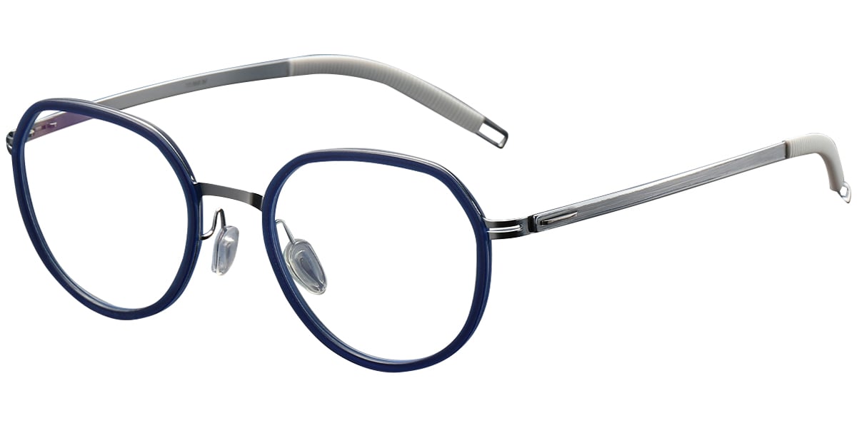 Acetate Titanium Geometric Frame F4980