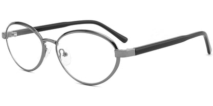 Acetate Metal Oval Frame F10399