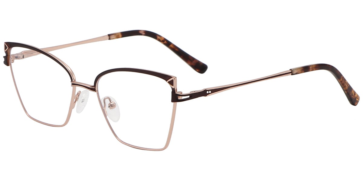 Acetate Metal Square Frame F9019