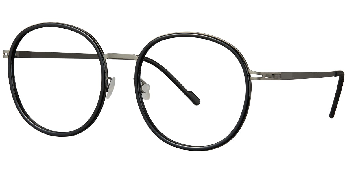 Acetate Metal Square Frame F5887