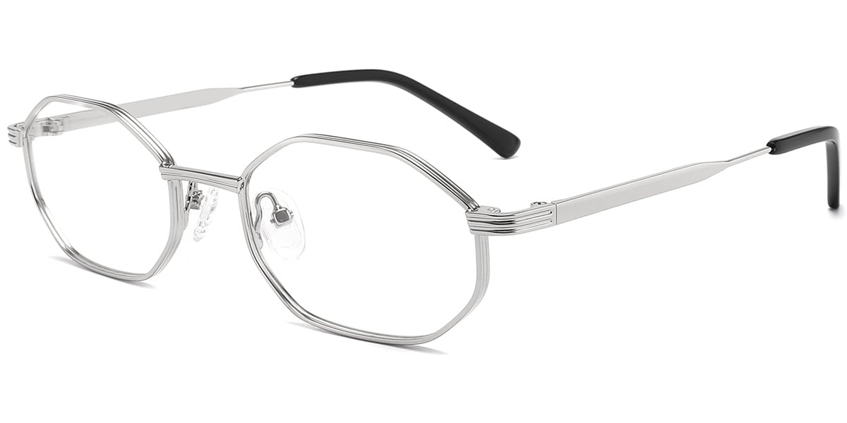 Acetate Metal Geometric Frame F10388