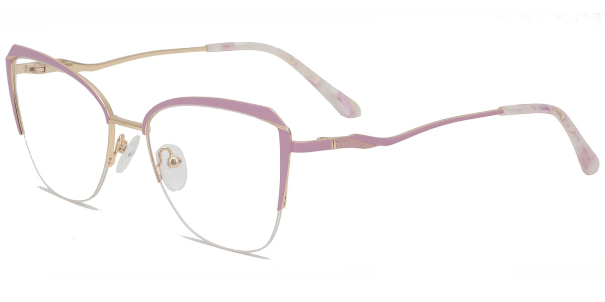 Acetate Metal Square Frame F9011