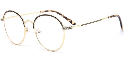 Acetate Metal Round Frame F8846