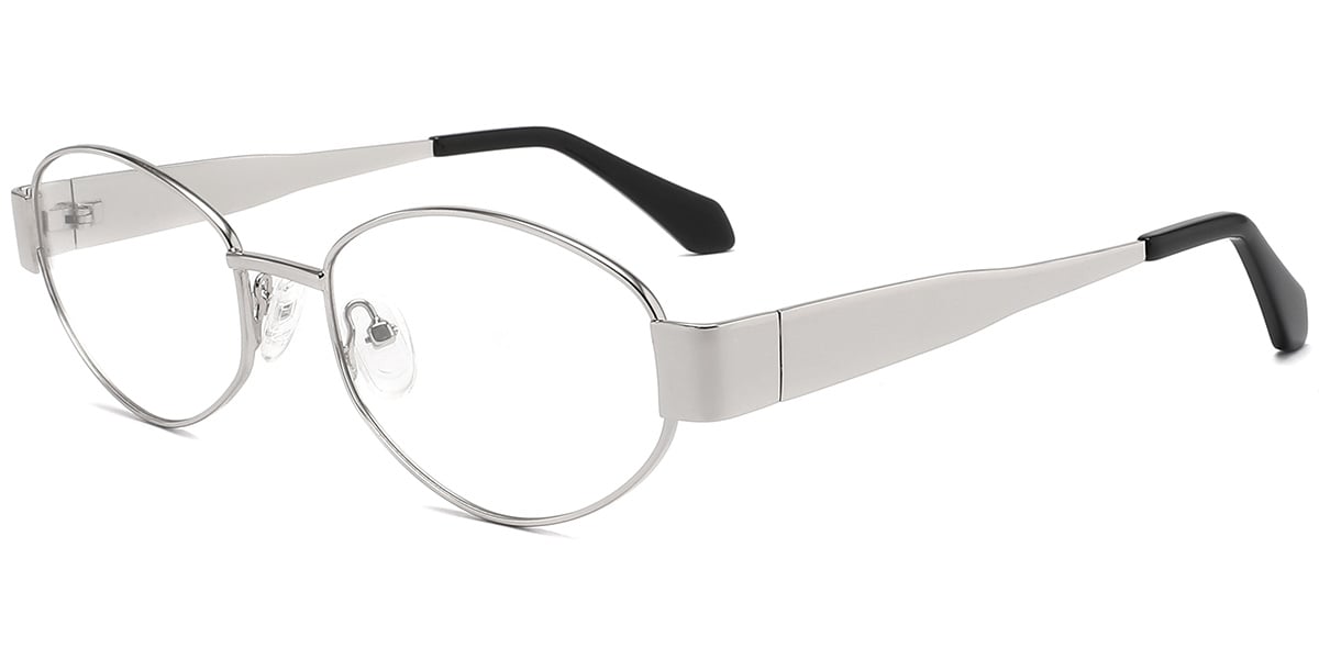 Acetate Metal Oval Frame F10390