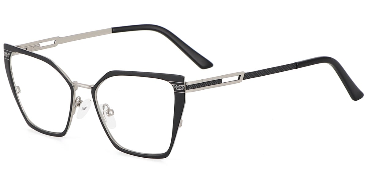 Acetate Metal Square Frame F9018