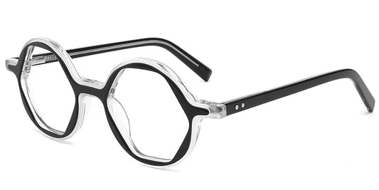 Acetate Geometric Frame F2077