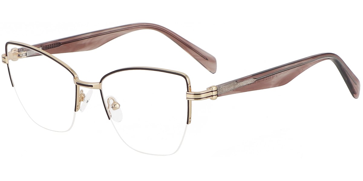Acetate Metal Cat Eye Frame F9335