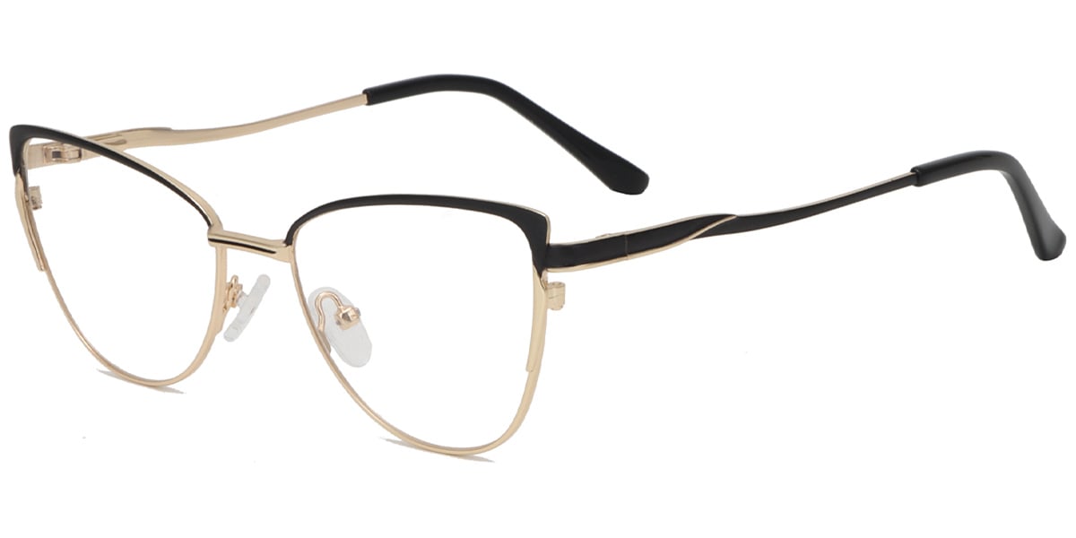 Acetate Metal Cat Eye Frame F9015