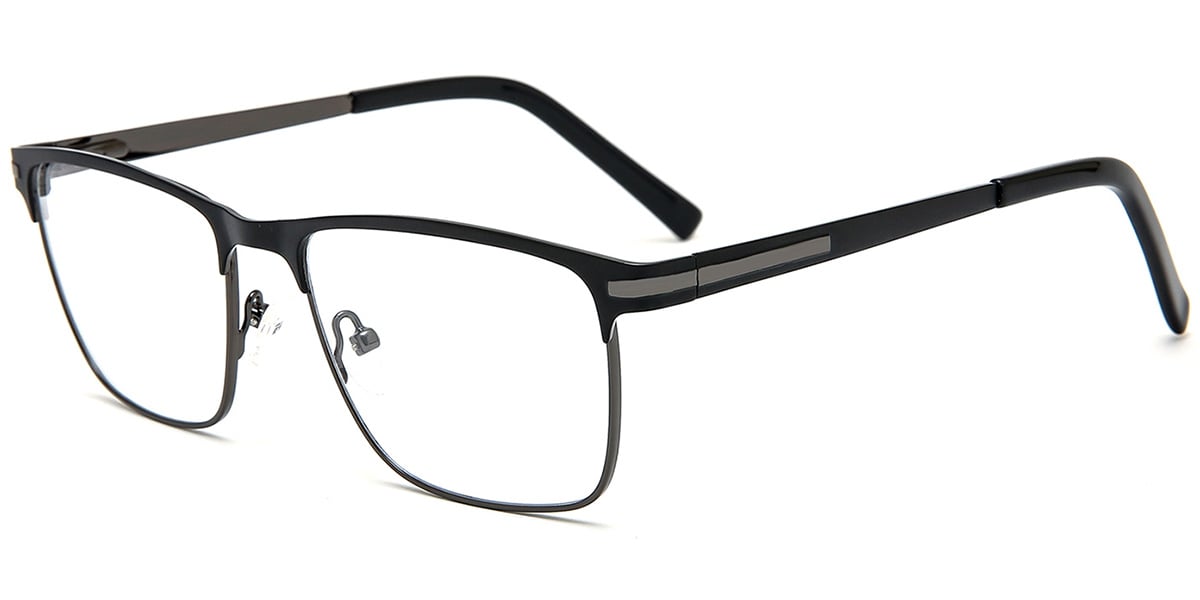 Acetate Metal Square Frame F8541