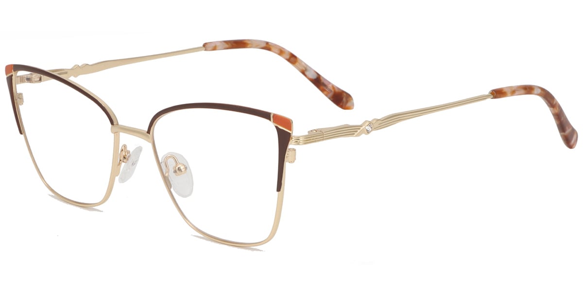Acetate Metal Square Frame F8868