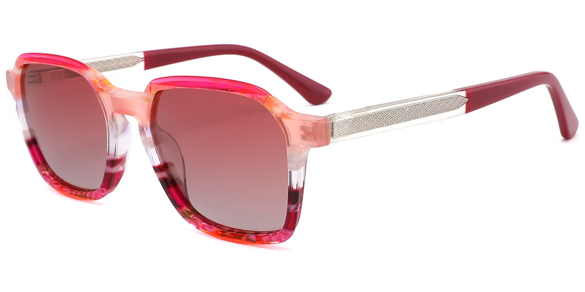 Acetate Rectangle Sunglasses SG9293