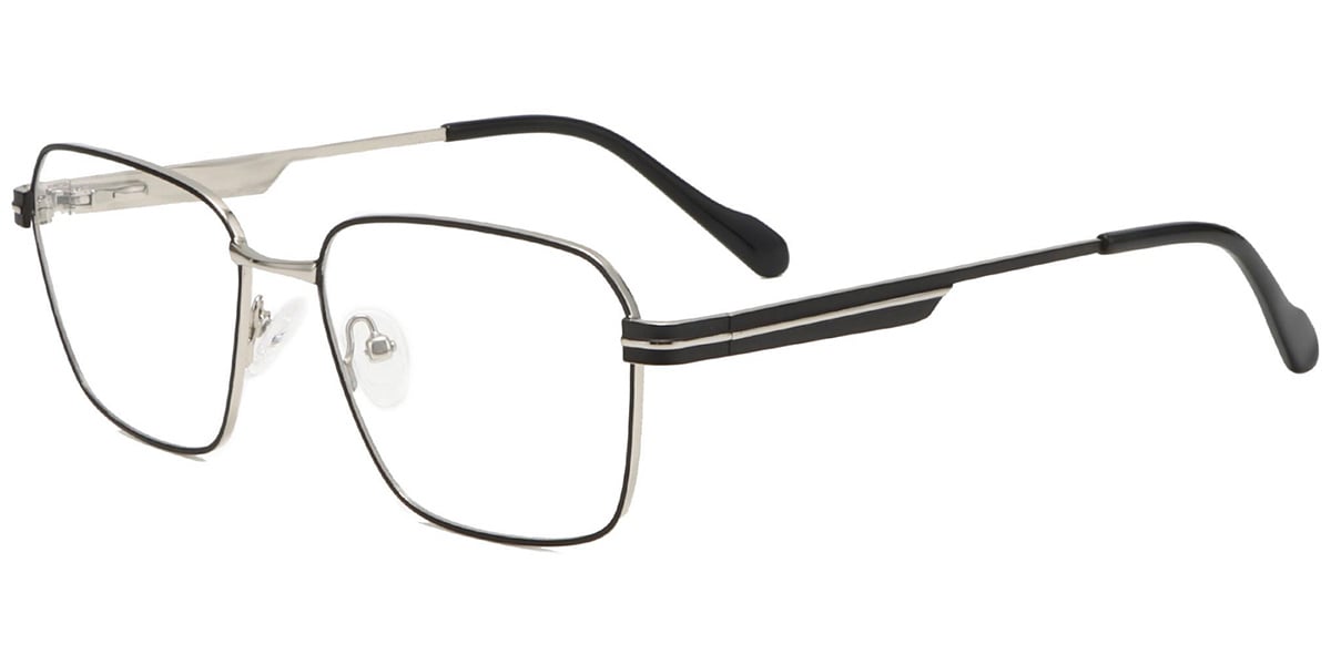 Acetate Metal Square Frame F8723