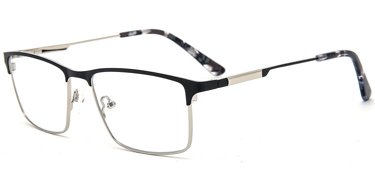 Acetate Metal Rectangle Frame F8543