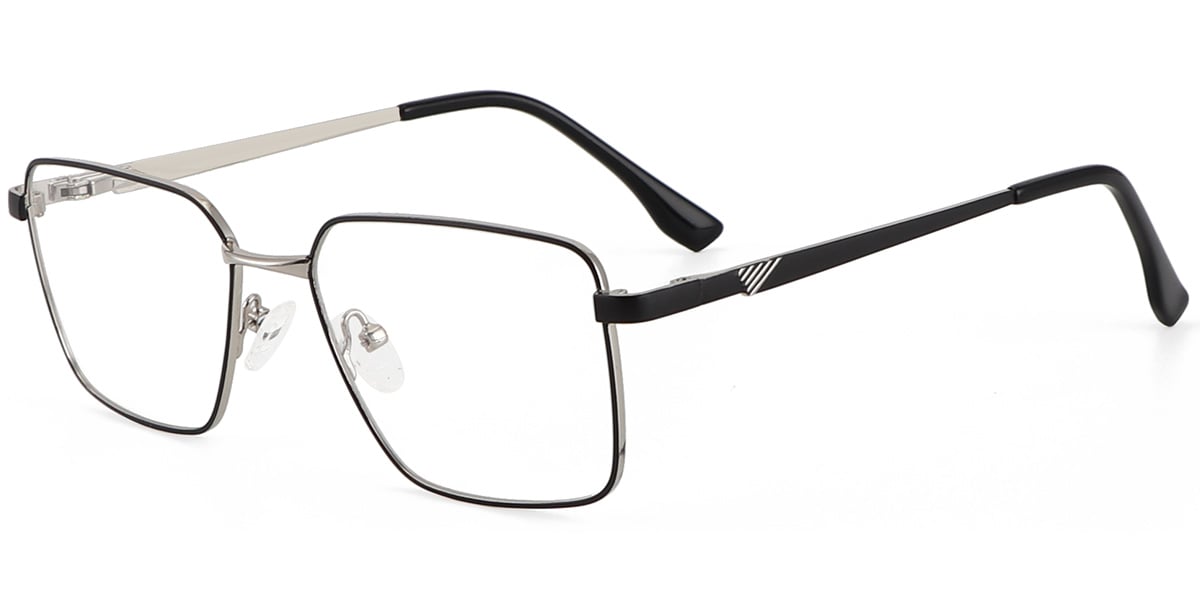 Acetate Metal Square Frame F9009