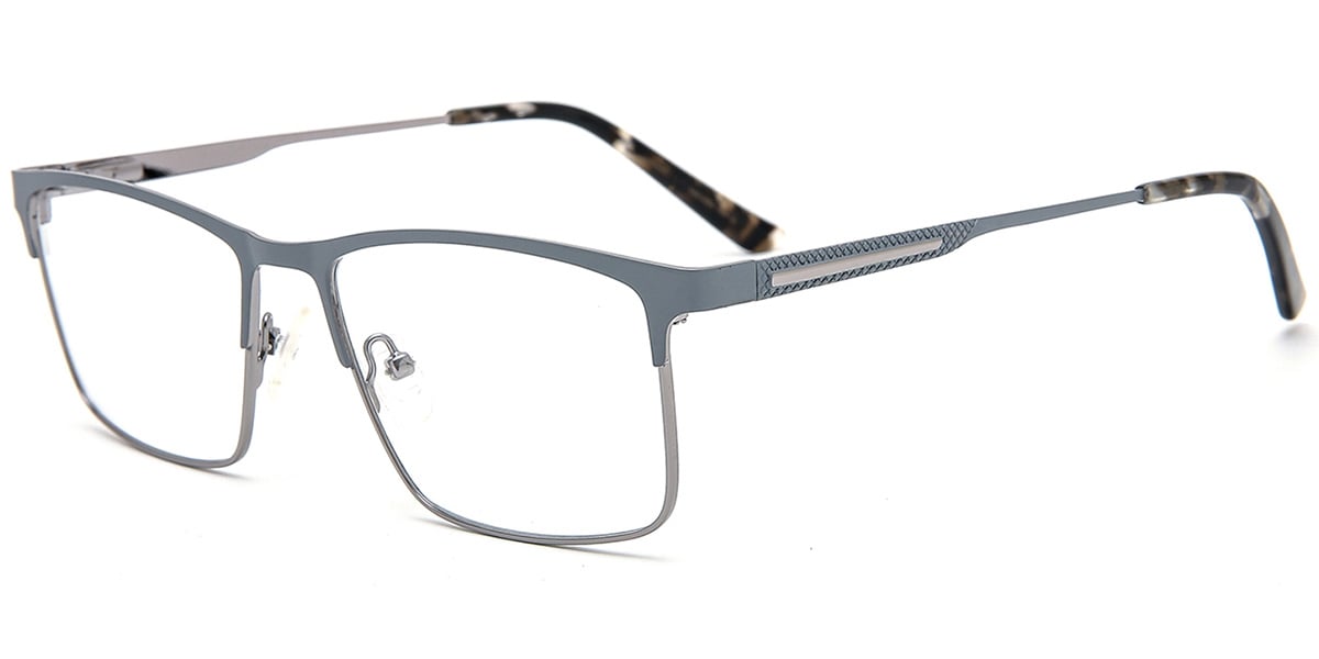Acetate Metal Square Frame F8542