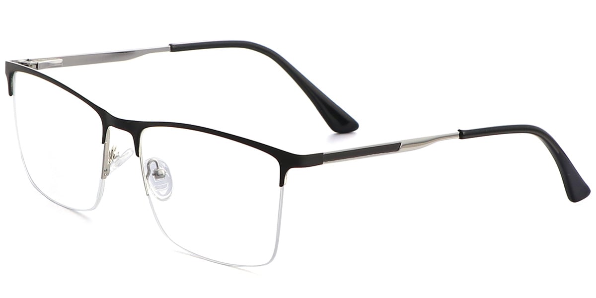 Acetate Metal Square Frame F8558