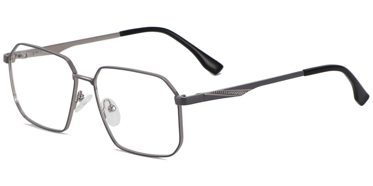 Acetate Metal Square Frame F8862