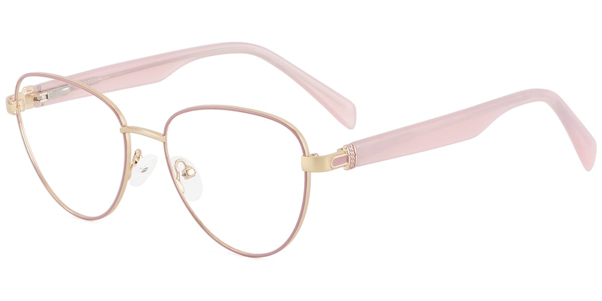 Acetate Metal Geometric Frame F8877