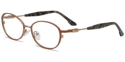 Acetate Metal Oval Frame F8860