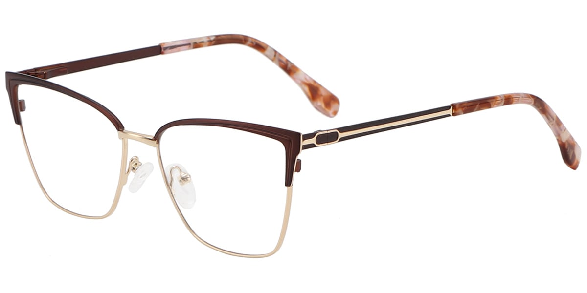 Acetate Metal Cat Eye Frame F8869