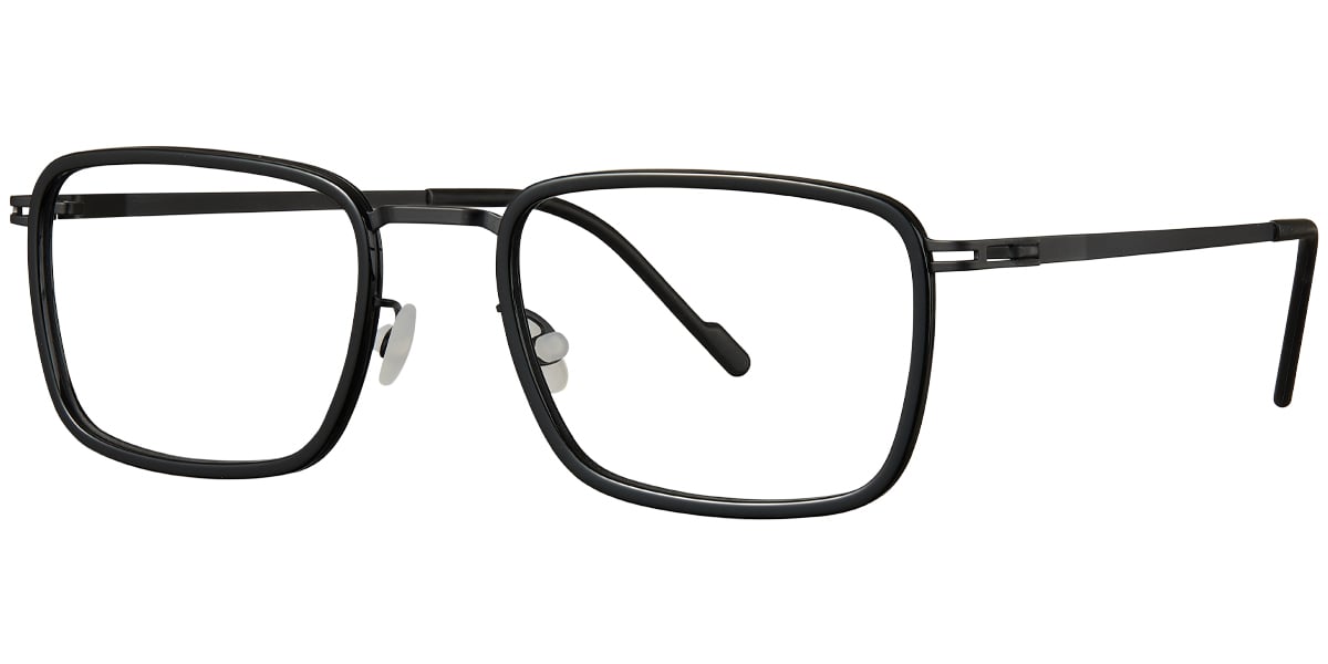Acetate Metal Rectangle Frame F5889