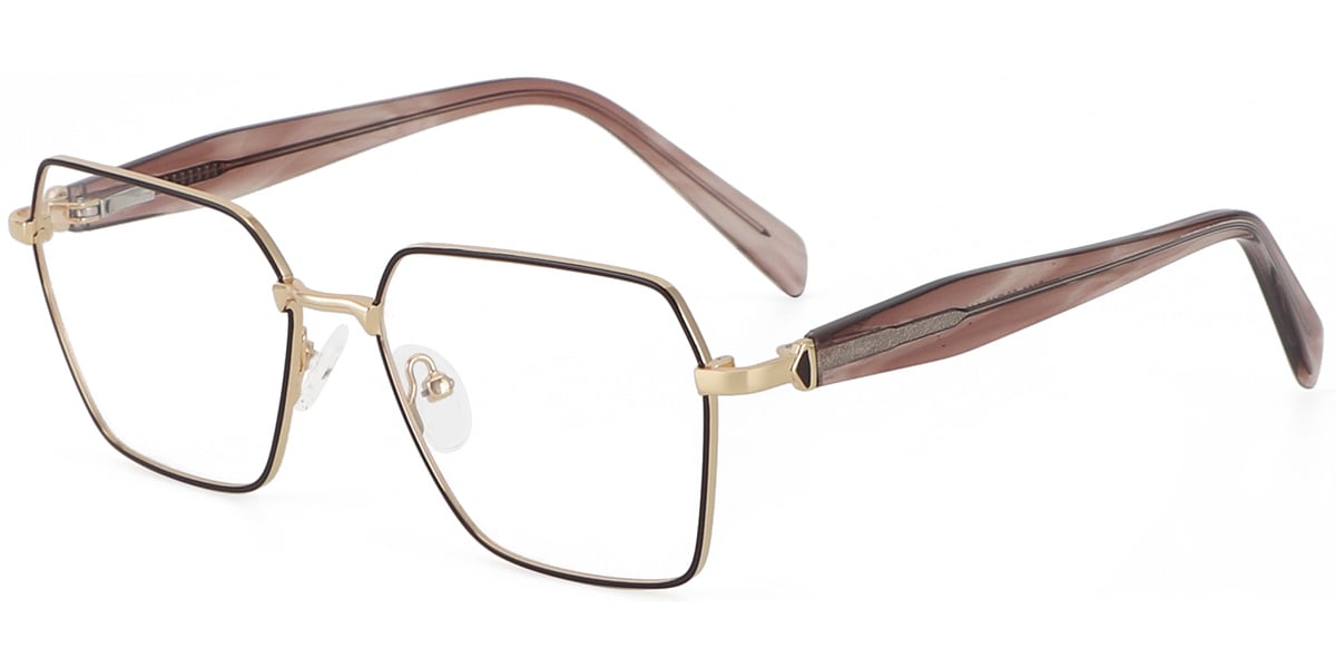 Acetate Metal Square Frame F9339