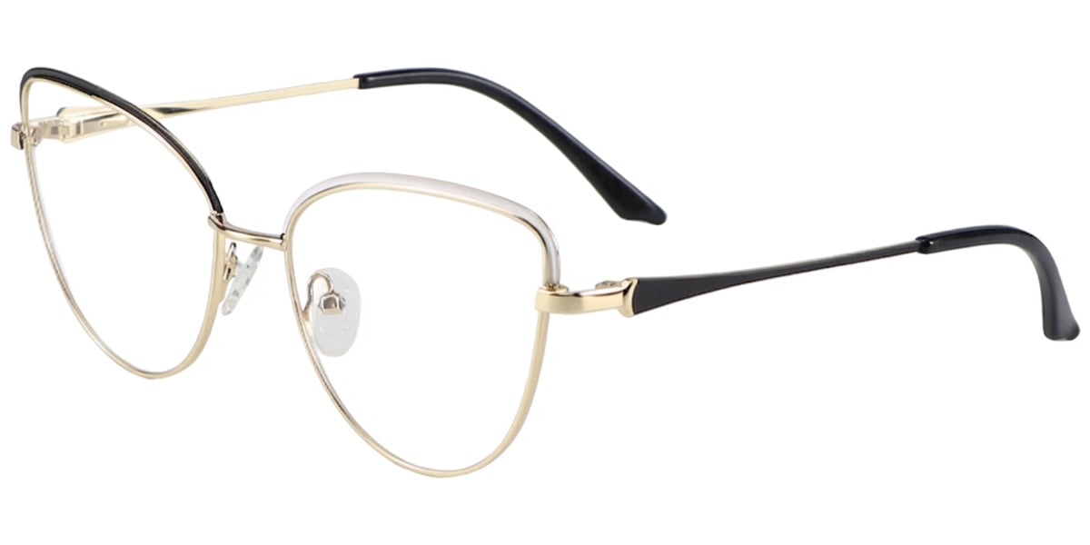 Acetate Metal Cat Eye Frame F8847