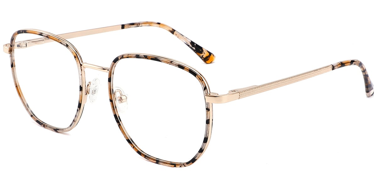 Acetate Metal Square Frame F10268