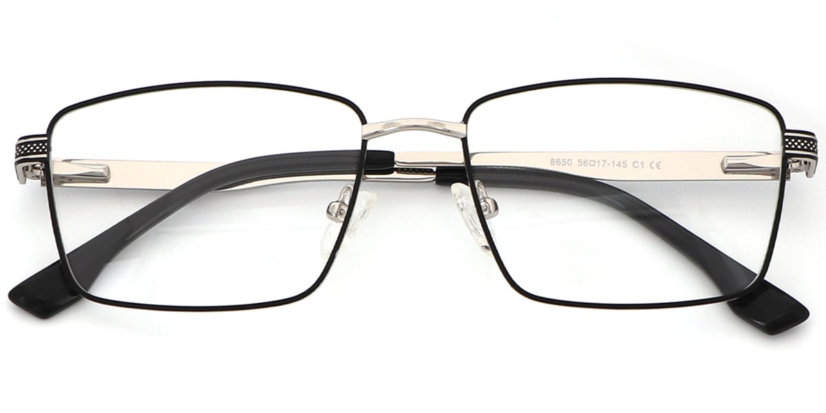 Acetate Metal Rectangle Frame F8719