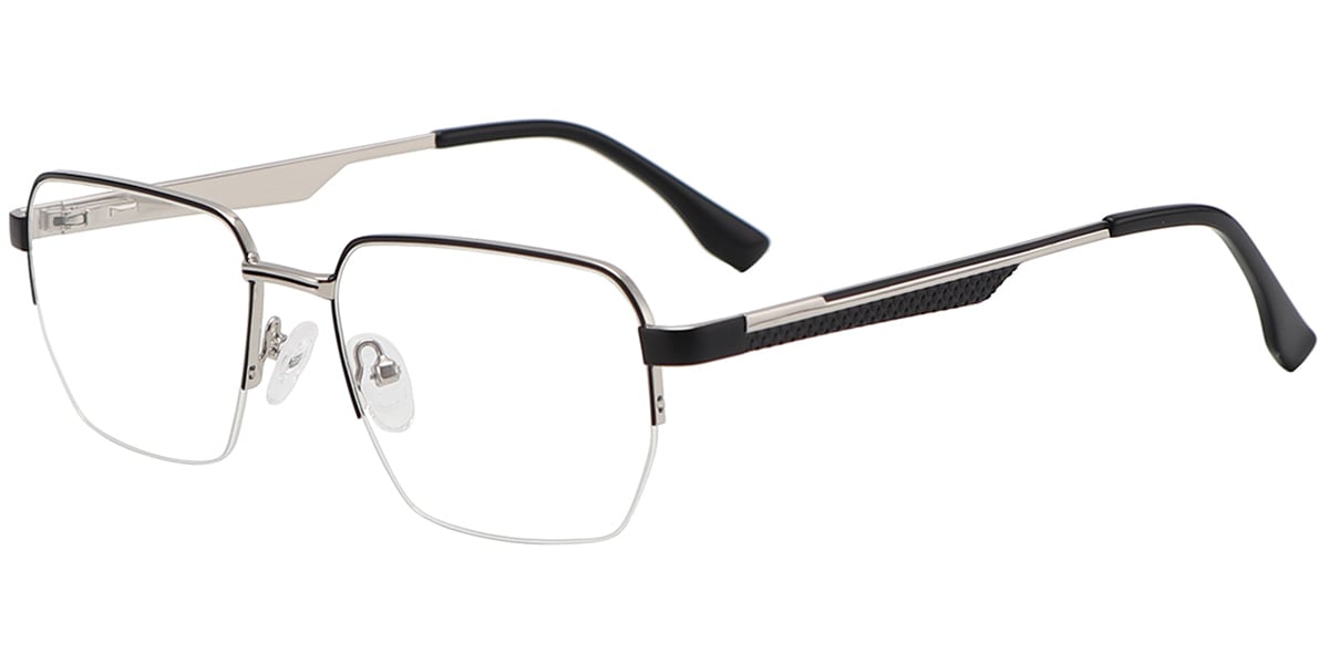 Acetate Metal Square Frame F9022