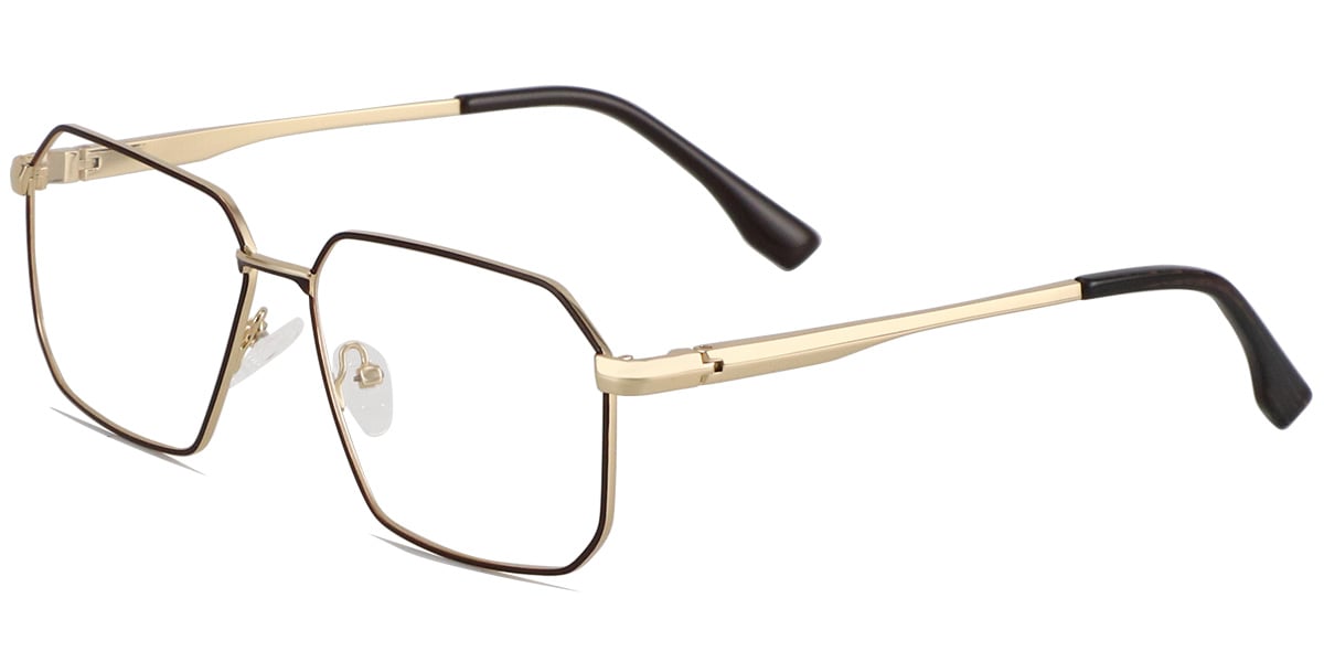 Acetate Metal Square Frame F8863