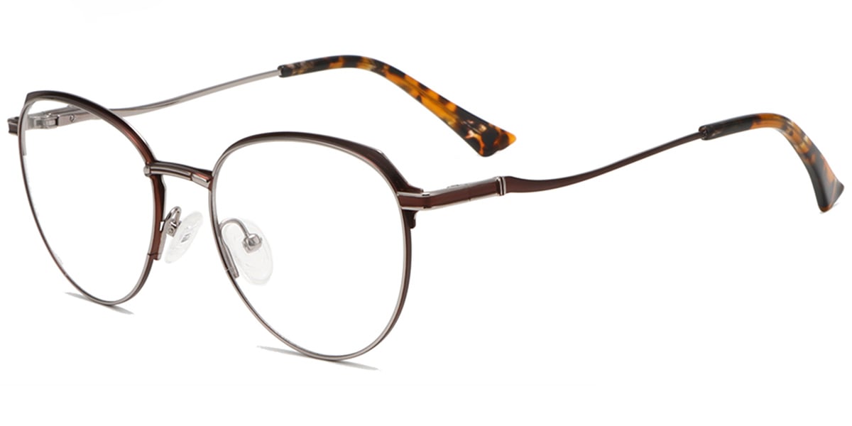 Acetate Metal Oval Frame F8850